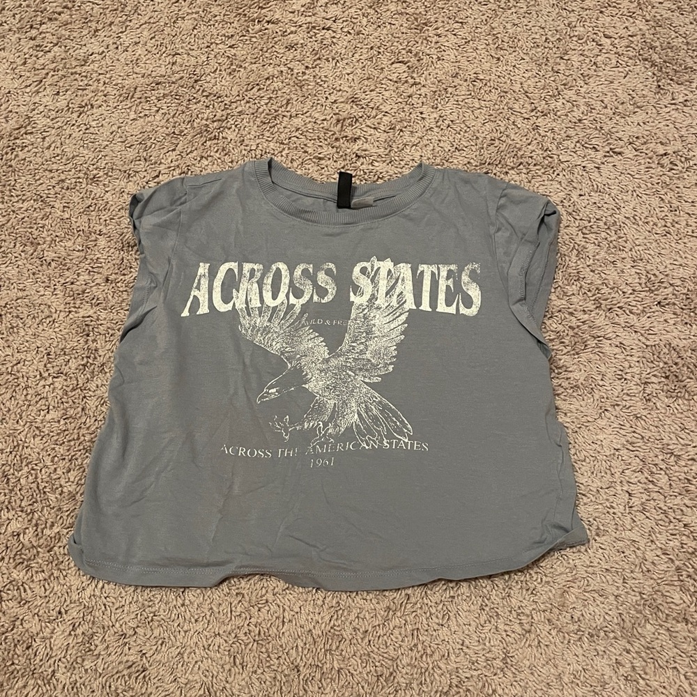 Large, gray, H&M cropped tank